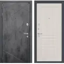 Входная дверь Labirintdoors Лофт с панелью П03 левый 205x96см цвет бетон темный/сандал белый