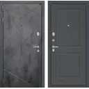 Входная дверь Labirintdoors Лофт с панелью П11 левый 205x88см цвет бетон темный/графит софт