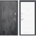 Входная дверь Labirintdoors Лофт с панелью П13 левый 205x88см цвет бетон темный/белый софт
