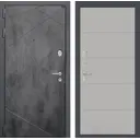 Входная дверь Labirintdoors Лофт с панелью П13 левый 205x88см цвет бетон темный/грей софт