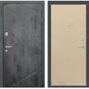 Входная дверь Labirintdoors Лофт с панелью П05 правый 205x88см цвет бетон темный/венге светлый