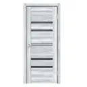 Дверь межкомнатная Velldoris Xline 6 остеклённая 200x60см ПВХ цвет клён айс без замка и петель