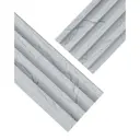 Панель 3D Lako decor мрамор светлый 1000x160x23мм 0.16м²