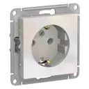 Розетка встраиваемая Schneider Electric AtlasDesign ATN000443 с заземлением цвет жемчуг