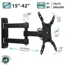 Кронштейн для телевизора поворотный VLK TRENTO-105 цвет черный