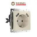 Розетка встраиваемая Werkel a051486 с заземлением цвет слоновая кость