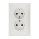 Розетка встраиваемая Lk studio LK60 863704-1, цвет белый