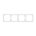 Рамка для розеток и выключателей Lk studio LK60 4 поста цвет белый