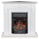 Каминокомплект REALFLAME DOMINICA CORNER WT + Majestic Lux BL цвет Белый матовый