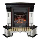 Каминокомплект Realflame Stone New Corner STD/G AO с очагом Majestic-S Lux BL SHB 750Вт античный дуб