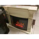 Каминокомплект Inter Flame Мюнхен (Бежевый с золотой патиной) с очагом Antares 33 LED FX QZ (IF-EF 05-33)