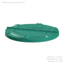Крышка для колодца Роса Polimer Group 125см зеленая