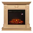 Каминокомплект Inter Flame Берта с очагом Foton if-ef05-23 led fx 1700Вт бежевый с золотой патиной