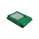 Тент с люверсами укрывной МТ-Пак Торг Тарпаулин 4x10м зеленый 120г/м²