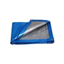 Тент с люверсами укрывной МТ-Пак Торг Тарпаулин 3x6м синий 180г/м²