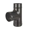 Тройник 90° Везувий Black ⌀120мм нержавеющая сталь AISI 430 0.8мм
