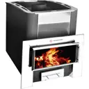 Печь банная дровяная Термофор Ниагара 16м³ плазма антрацит