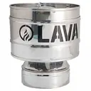 Оголовок-дефлектор Lava ⌀180/250мм нержавеющая сталь AISI 439 0.5/0.5мм