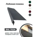 Лобовая планка B-group 1250x200мм RAL 7024 серый глянцевый 10шт