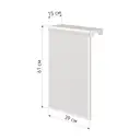 Экран на чугунную батарею Лидер Классик 4-х секционный 390x150x610мм цвет белый