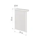 Экран для стального радиатора Лидер Классик 390x550x120мм цвет белый