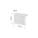 Экран для стального радиатора Лидер Классик 390x290x120мм цвет белый