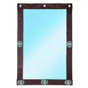 Мягкое окно ПВХ до -39°C 100x140см окантовка Оксфорд коричневая поворотная скоба (металл)