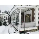 Мягкое окно ПВХ до -39° 110x150см окантовка белая скоба с ремешком