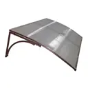 Козырек над входной дверью ArtCore YS21 115x80x37см коричневый
