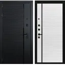 Входная дверь Labirintdoors Пиано П-22 левый 205x88см белый софт/черный кварц