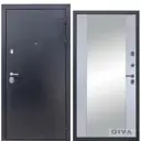 Входная дверь Diva МД-40 205x86см правый цвет Д15 силк маус/титан с зеркалом