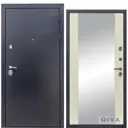 Входная дверь Diva МД-40 205x96см правый цвет Д15 софт шампань/титан с зеркалом