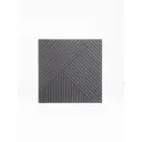 3D стеновые панели из МДФ Paneli Avrora Bamboo Sticks 500x500x10мм цвет графит 1м²