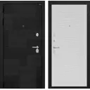Входная дверь Labirintdoors Пазл П-06 левый 205x88см белое дерево/лофт черный