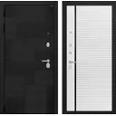 Входная дверь Labirintdoors Пазл П-22 левый 205x88см белый софт/лофт черный
