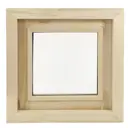 Деревянное окно в парную Банная линия 40x40см левое однокамерный стеклопакет одностворчатое