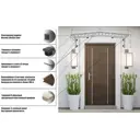 Козырек Artcore YS172 80x37x115см коричневый