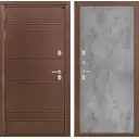 Входная дверь Labirintdoors Термо Лайт левый П-24 205x96см бетон светлый/антик медный