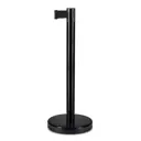 Стойка ограждения Rusbarrier Leurbarrier с черной лентой 3м черный