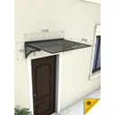 Козырек Goodex Abriola 115x32.5x80см серый