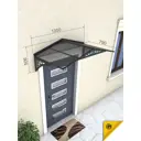 Козырек Goodex Abriola duo 135x50.6x80см серый