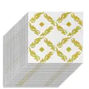 Комплект панелей ПВХ Lako decor Барокко Узоры на белом 700x700мм 9.8м² 20шт