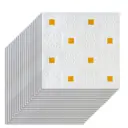 Комплект панелей ПВХ Lako decor Барокко Белый с золотом 700x700мм 9.8м² 20шт