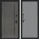 Входная дверь Bunker Дюна левый 205x96см с панелью «Хомс» серый софт/дюна муссон с черной патиной