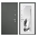 Входная дверь Такт-Тайм Комфорт Лайт 2 190x75см левый цвет дуб белый/крокодил серый с зеркалом