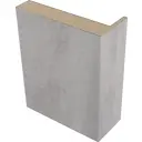 Наличник прямой телескопический Loyard 2150x80x10мм бетон светлый 5шт