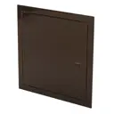 Люк ревизионный стальной Эвент ГК 25x25 коричневый (RAL 8017)