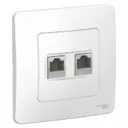 Розетка для телефона/компьютера встраиваемая Schneider electric Blanca BLNIS045451 с заземлением цвет белый