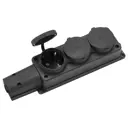 Розетка тройная Bylectrica Р16-9164 с заземлением 16 А 250 В каучук