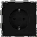 Розетка встраиваемая Cgss Практика PL-W160A-BCM с заземлением цвет черный 2 шт.